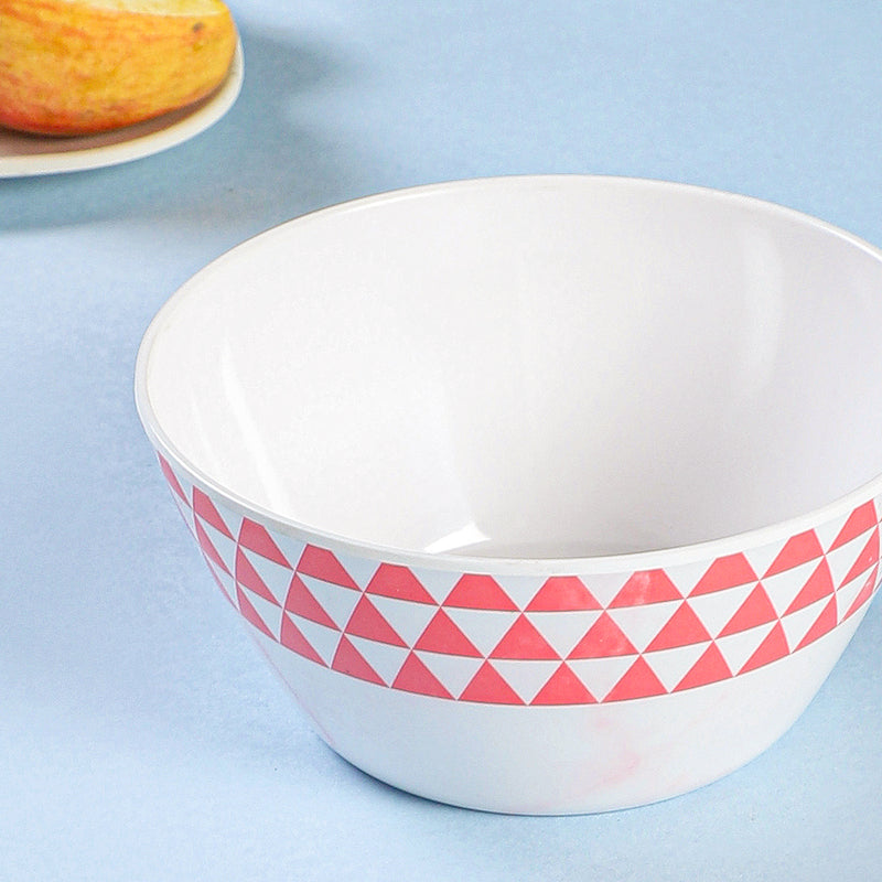 Jisho Snack Bowl (White & Pink) - 750 ML media 4