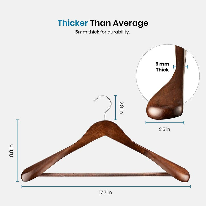 Hangify Wood Cloth Hanger - Set Of Two media 10