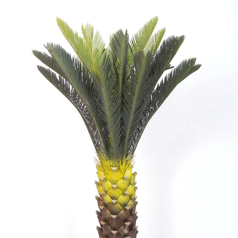 Japanese Sago Palm Artificial Plant With Black Plastic Pot media 5