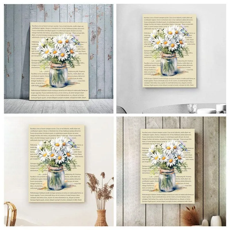Daisy Script Wall Painting media 4