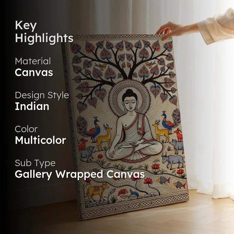 Serenity Buddha Canvas Wall Art & Paintings media 2