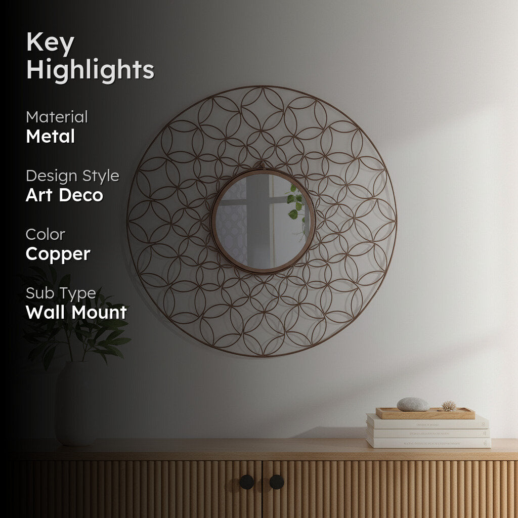 Gleam Gourmand Wall Mirror - Copper media 2