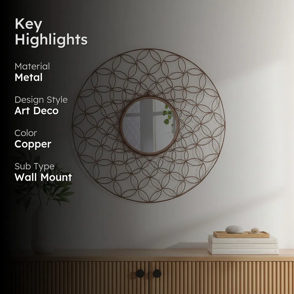 Gleam Gourmand Wall Mirror - Copper media 2
