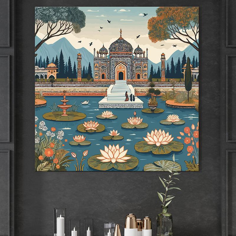 Timeless Taj Mahal Wall Painting