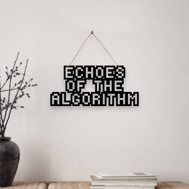 Echoes Of Algorithm Mild Steel Wall Accent