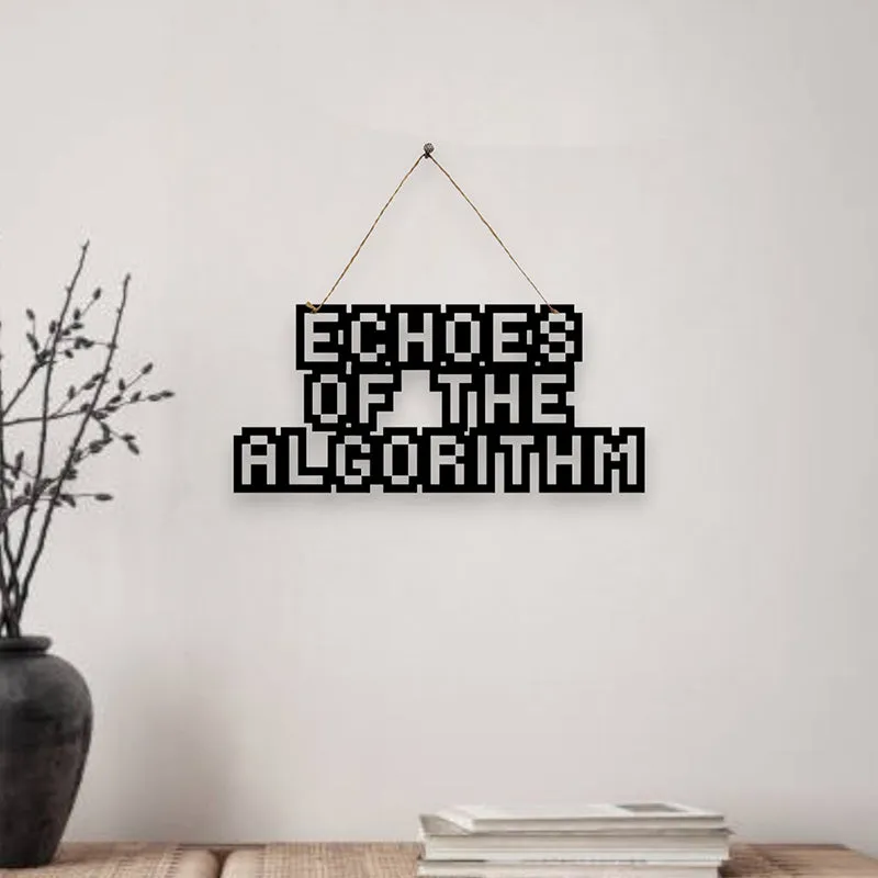 Echoes Of Algorithm Mild Steel Wall Accent media 1