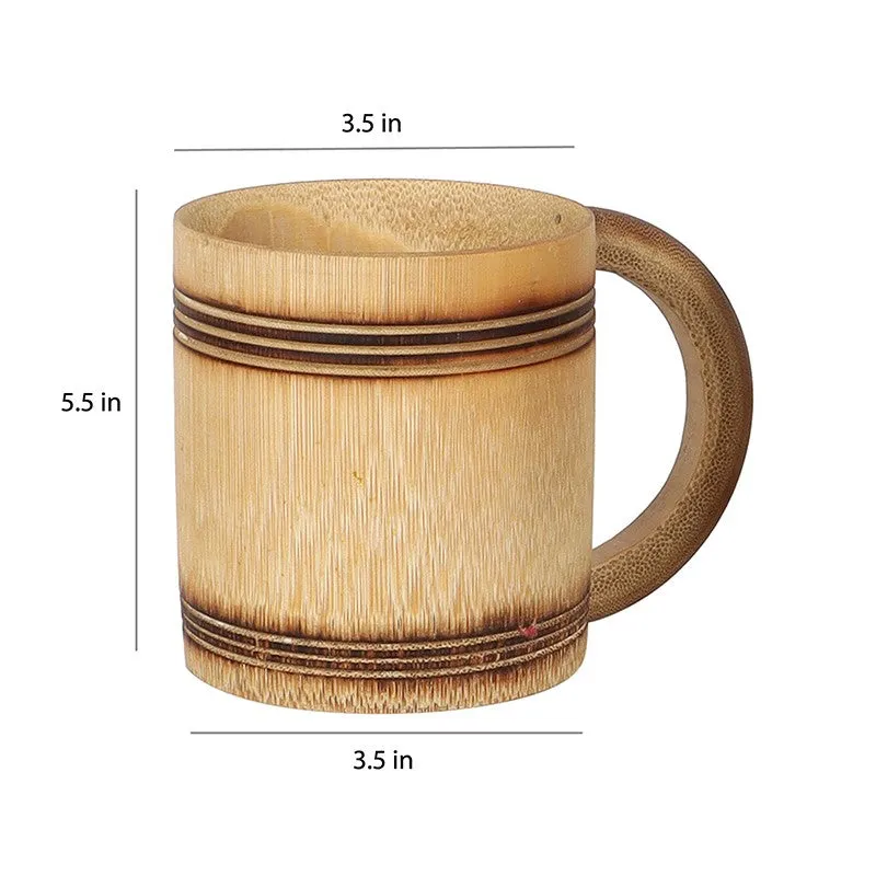 Eco Sip Bamboo Coffee Mugs (150 mL Each)- Set of Two - 4