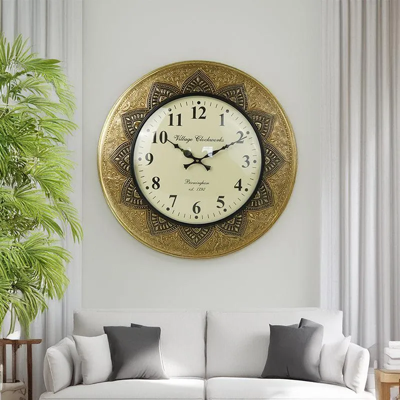 Giora Floral Vintage Wall Clock media 1