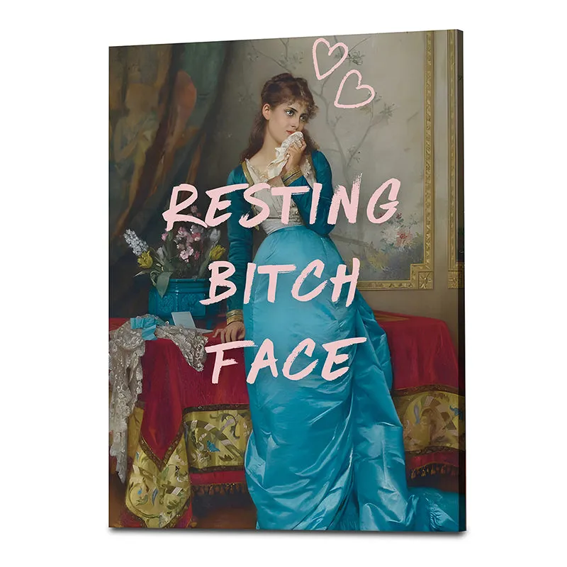Resting Bitch Face Wall Art media 4