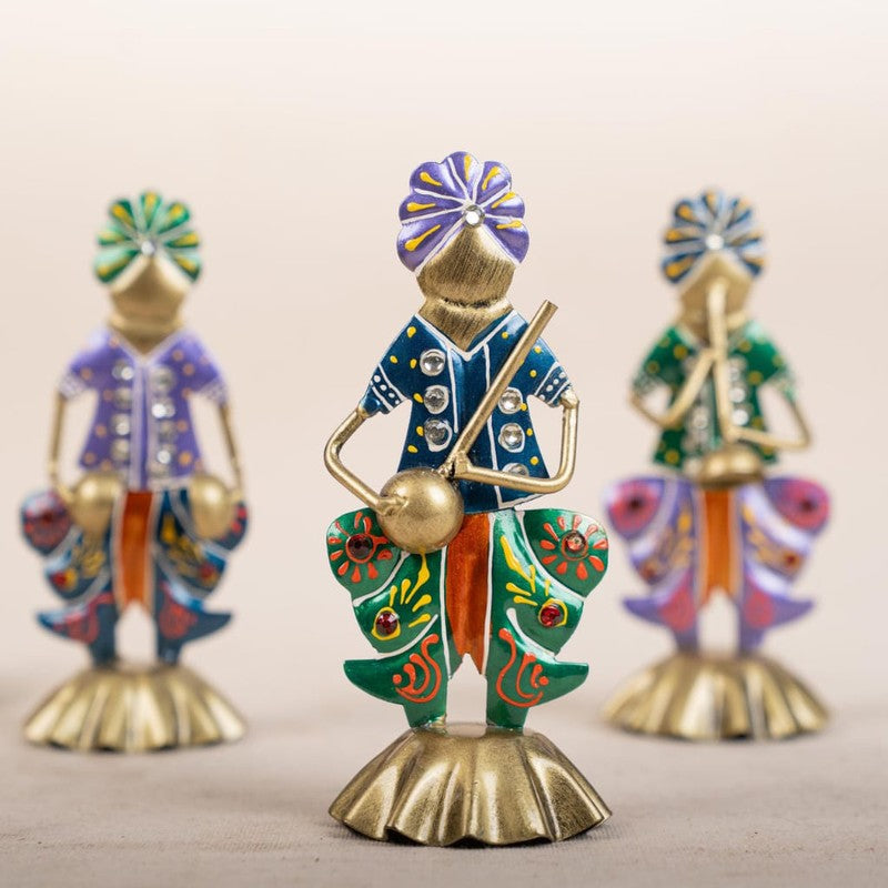 Decorative Folk Art Showpiece - Set Of Three media 5