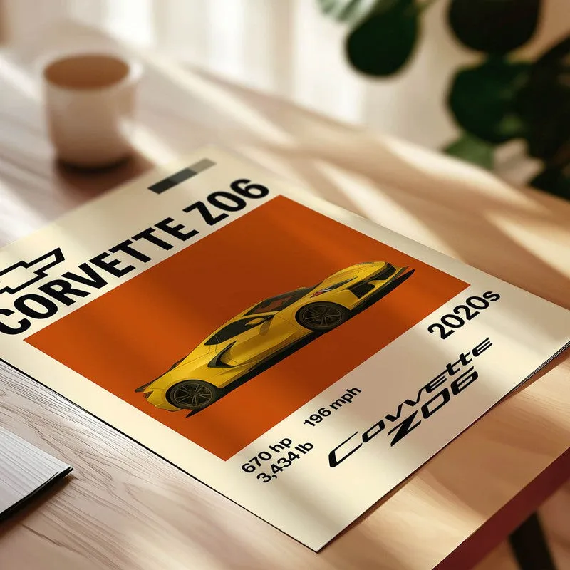 Corvette Z06 Legacy Wall Poster media 4