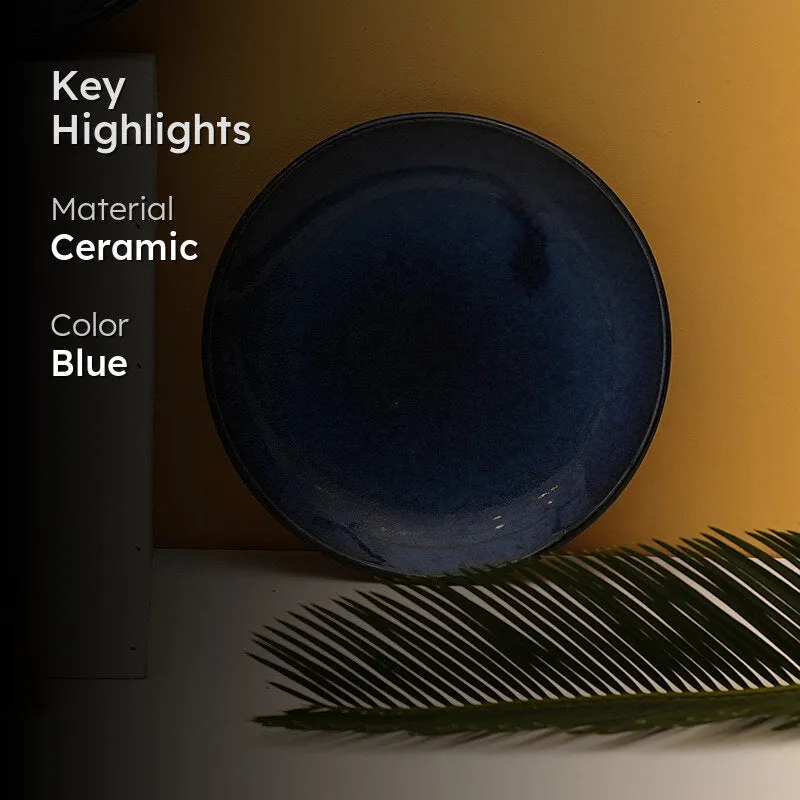 Cobalt Charm Ceramic Quarter Plate media 2