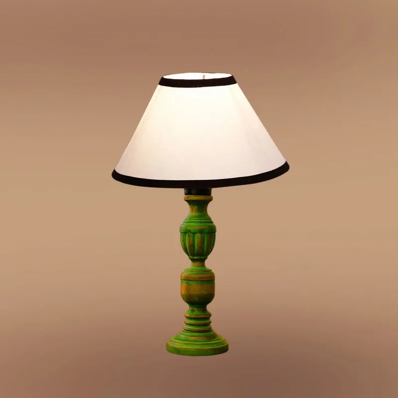 Arvello Niro Wooden Table Lamp - White media 6