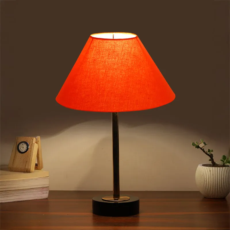Cotin II Rodin Wooden Table Lamp - Orange,Gold,Black media 1