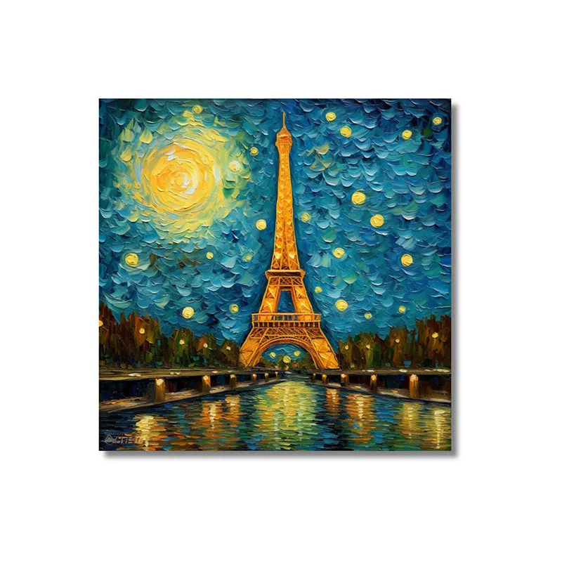 Sparklers & Eiffel Wall Painting media 4