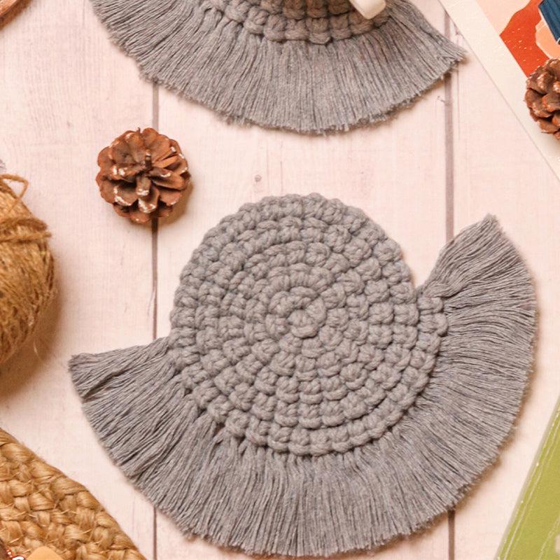 Dover Handcrafted Coaster (Grey) - Set Of Two media 4