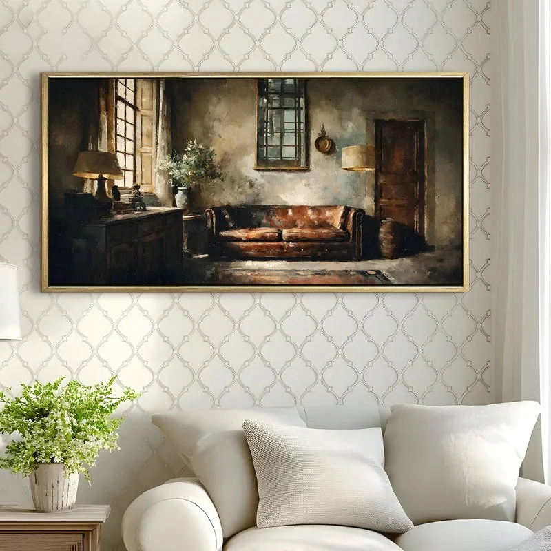 Warm Shadows Canvas Wall Painting With Frame media 4