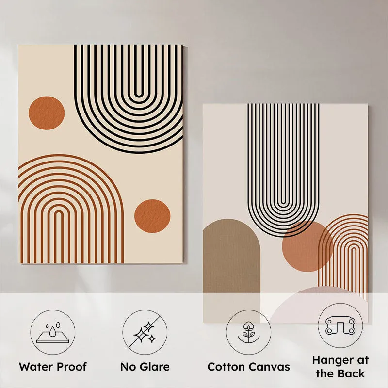 Eleanor Abstract Wall Art - Set of Two media 7