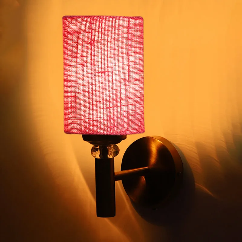 Sienna Jute Wall Lamp - Pink media 5