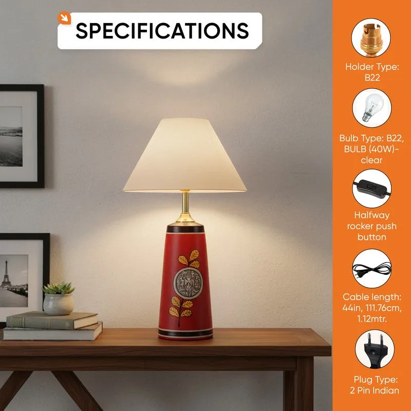 Birdo Chirp Terracotta Table Lamp - Multicolor media 9