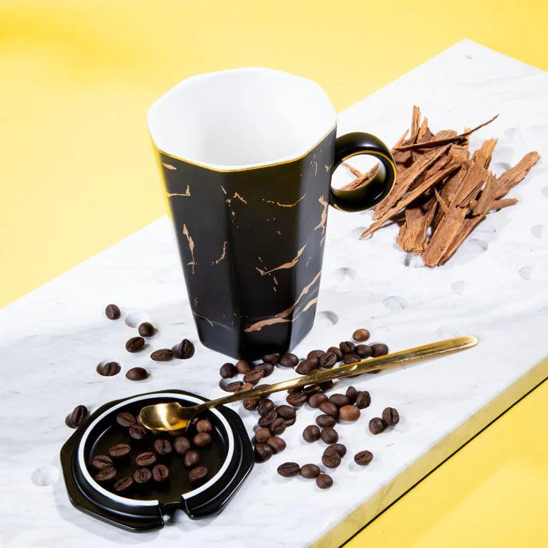 Goldira Glory Coffee Mug (Black) - 400 mL media 4