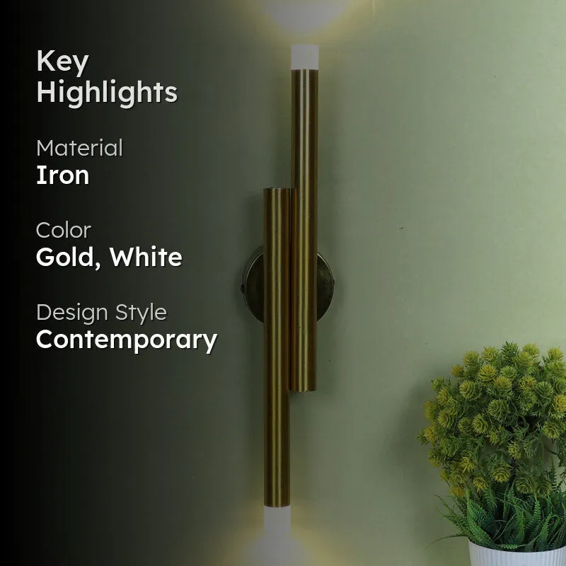Pelid Tubular Iron Wall Lamp media 2