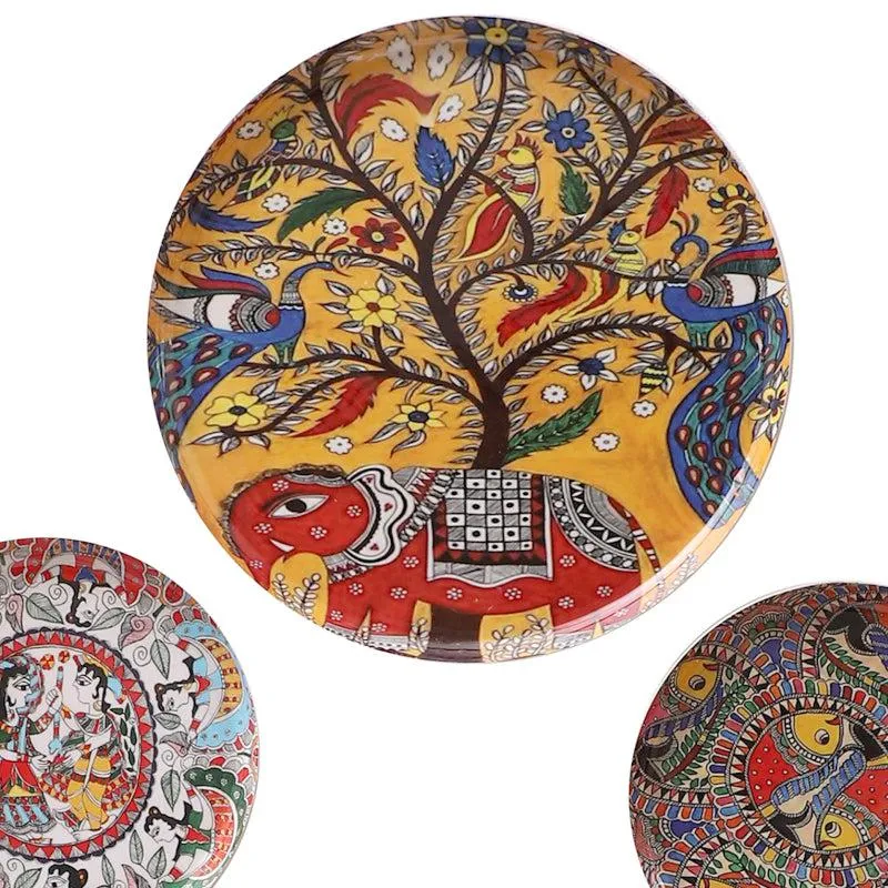 Mural Minara Wall Plate - Set Of Three media 3