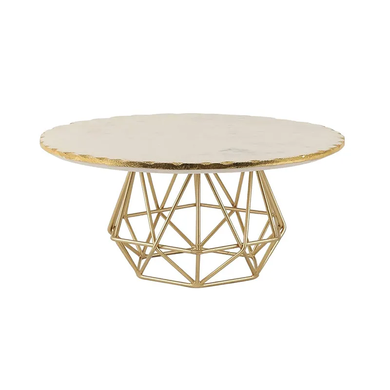 Marmore Geo Marble Cake Stand With Server & Knife - Three Piece Set media 3