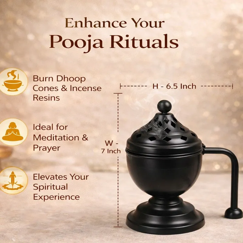 Prarthana Aroma Incense Holder - Black media 6
