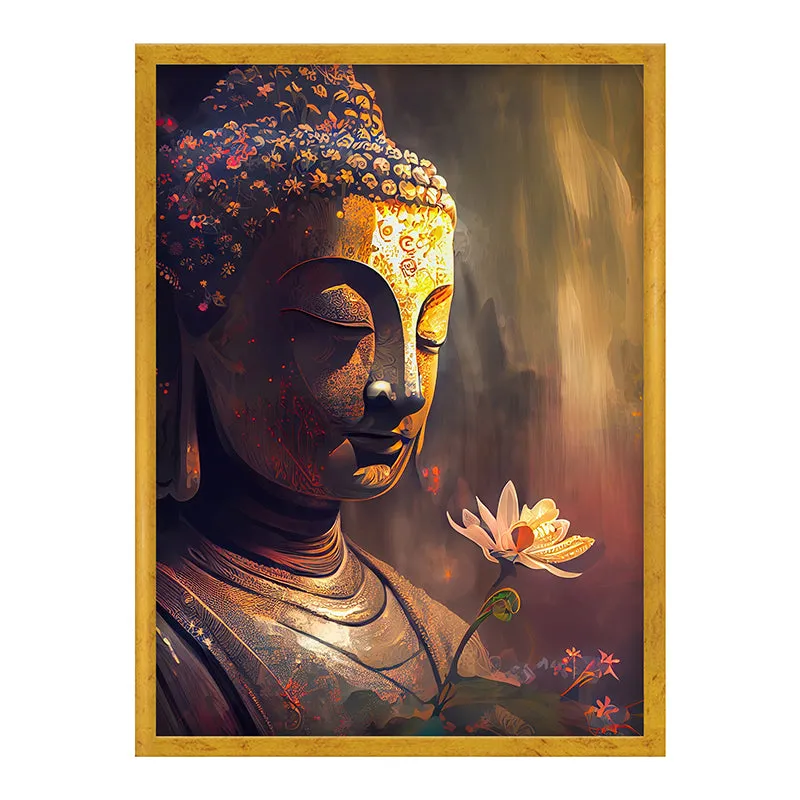 Divine Meditation Bless Wall Painting media 3