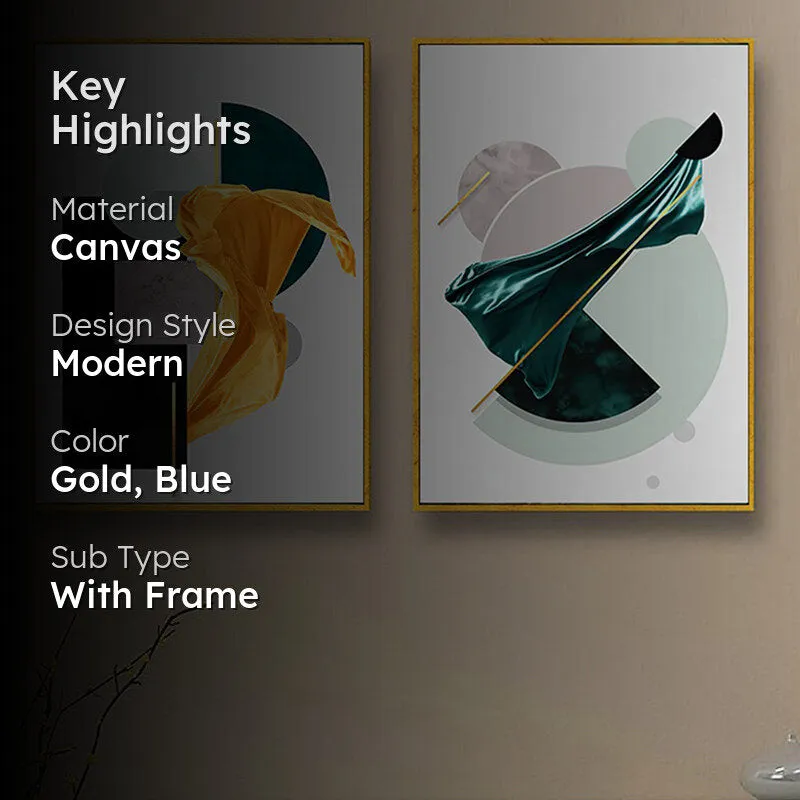 Whirls Of Abstraction Wall Art - Set Of Two media 2