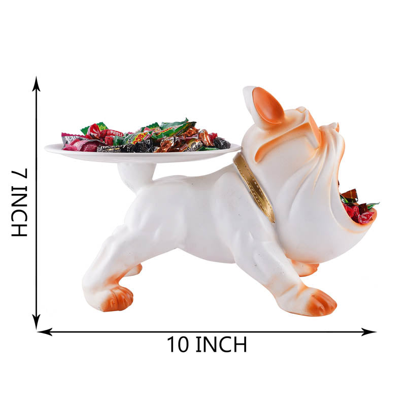 The Posh Pup Painted Polyresin Show Piece - White media 6