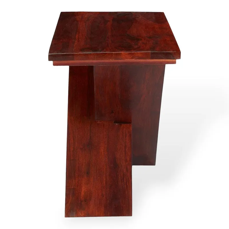 Dverox Sheesham Wooden Side & Bedside Table - Brown media 4
