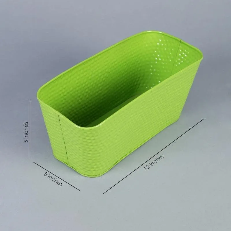 Grow Greens Planter (Green & Orange) - Set Of Two media 5