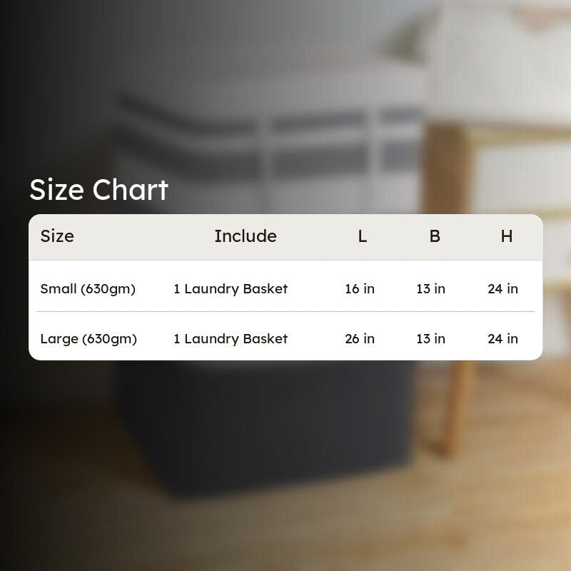Kiva Cotton Linen Laundry Basket media 8