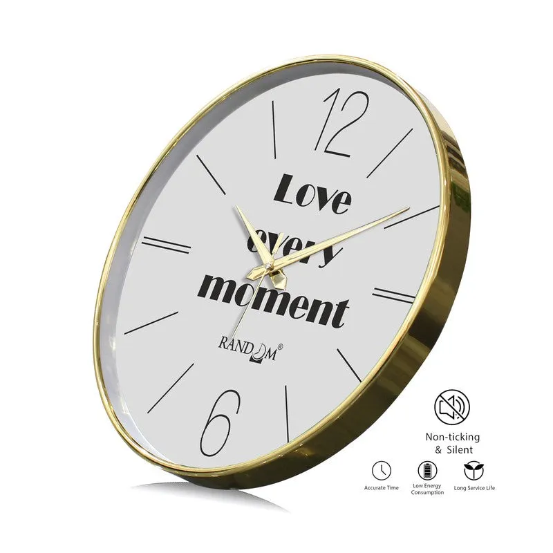 Love Every Moment Round Analog Wall Clock - Grey media 7