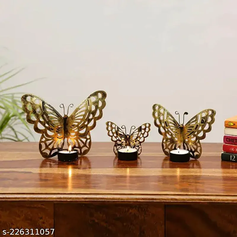 Mariposa Glow Tea Light Holder media 1