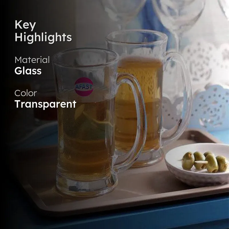 Java Beer Mug (370 ML) - Set Of Two media 2