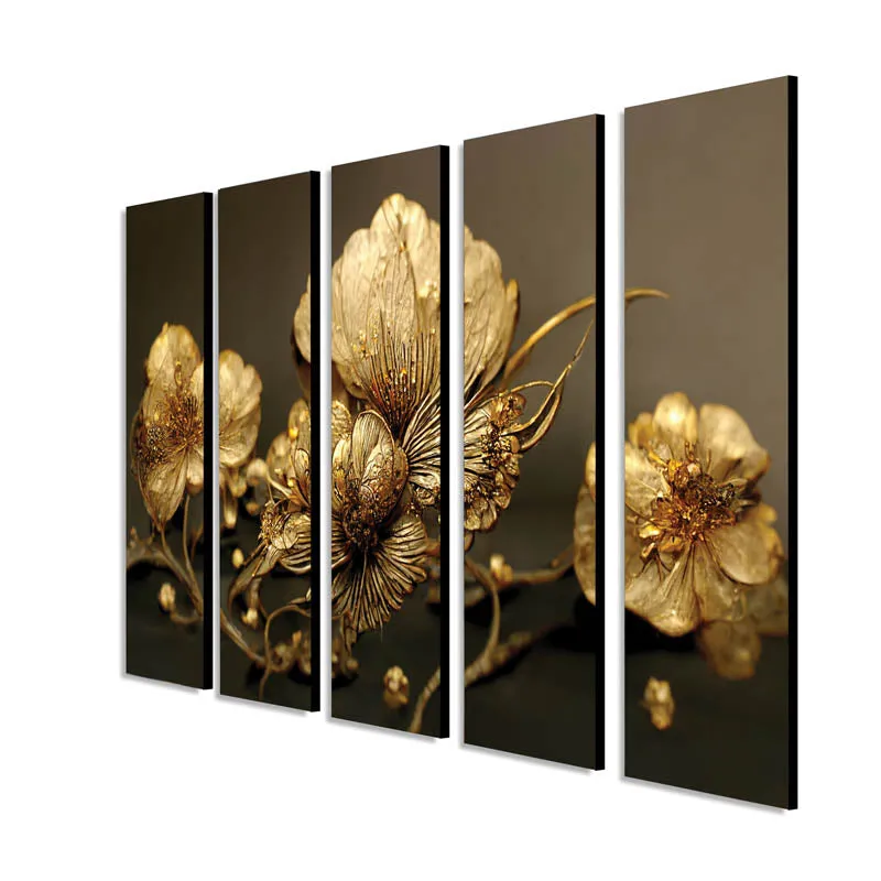 Gloria Glova Wall Painting - Set Of Five media 5