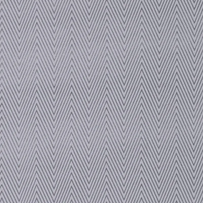 Close-up of grey chevron pattern fabric