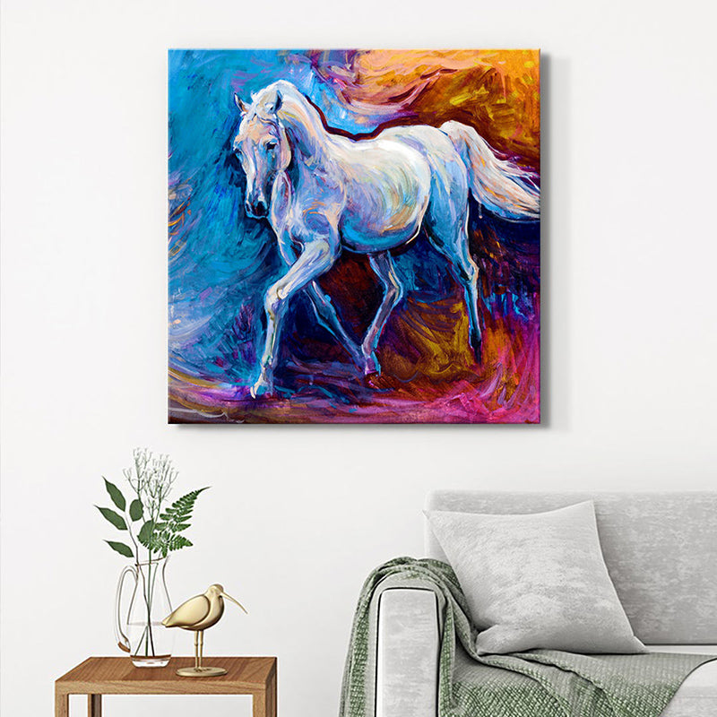 Equine Galloping Wall Painting