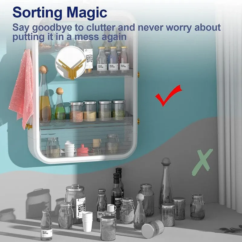 Easy Store Wall Shelve - White media 5