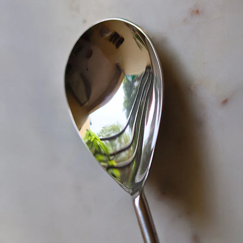 Petal Drop Steel Serving Spoom media 5