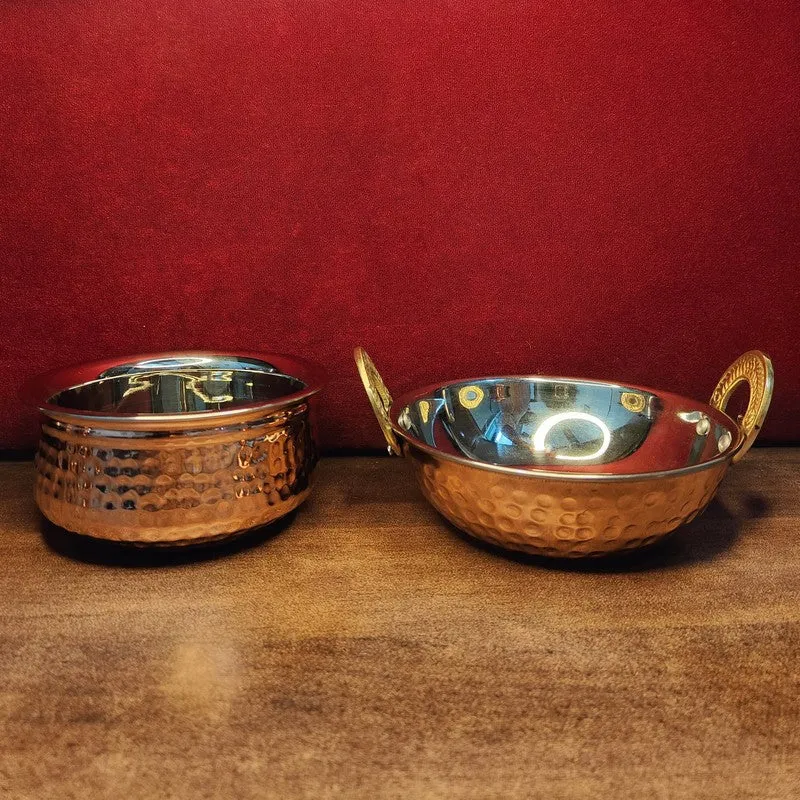 Igniva Stainless Steel Kadai with Balti - Two Piece Set media 5