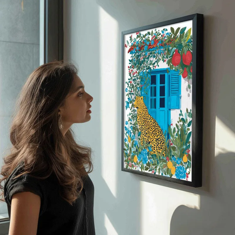 Amber Fruit Canvas Wall Painting - Black Frame media 5