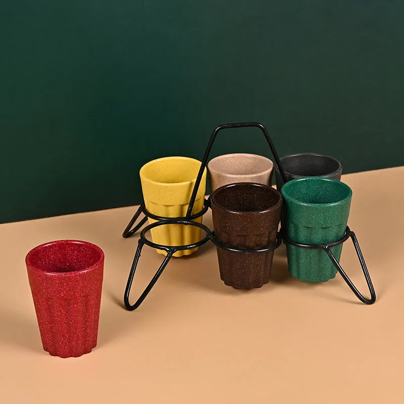 Haritham Kulhad With Stand (100 mL) - Seven Piece Set media 1