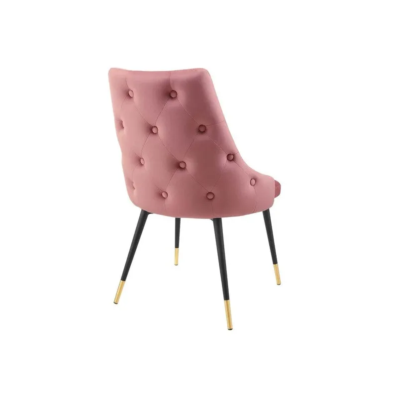Lunara Neem Wood Accent Chair - Pink media 5