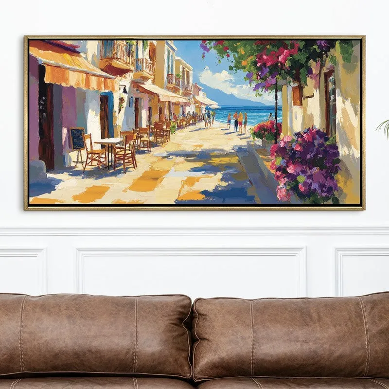 Bougainvillea Canvas Wall Painting With Frame media 4