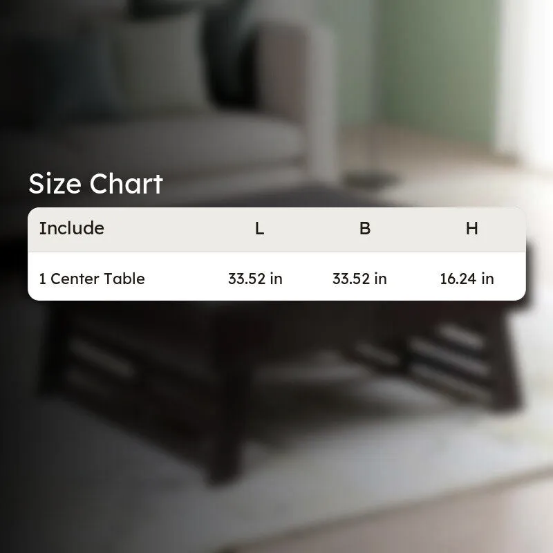 Servon Sheesham Wooden Center Table - Taupe media 10