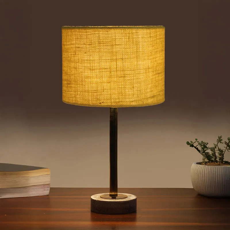 Sienna I Rodin Wooden Table Lamp - Yellow,Gold,White media 1